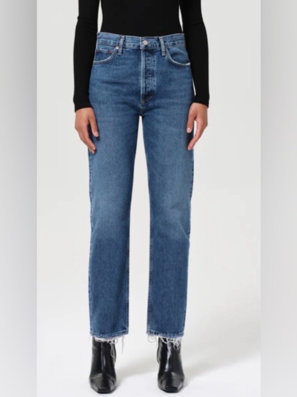 AGOLDE Women's Straight Leg Blue Denim Jeans- Size 26